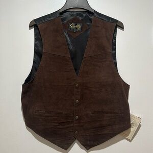 Scully Rugged Calf Suede Vest